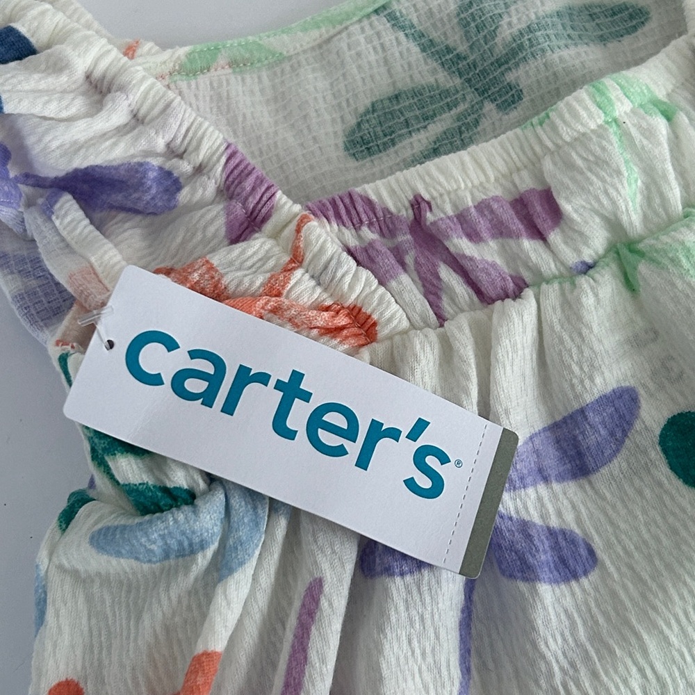 Carter's Toddler Girl 2-Piece Outfit Featuring Dragonfly Print Top Size 3T - Picture 12 of 14